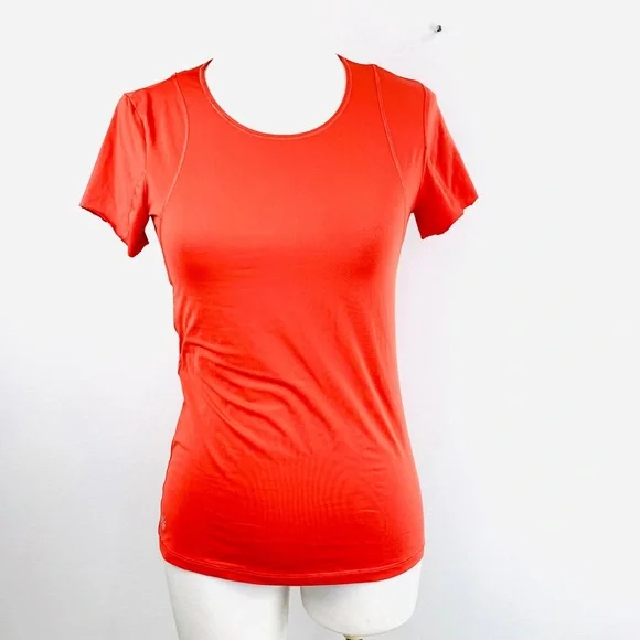 Athleta Double Essence Raw Hem Short Sleeve NWOT - Picture 3 of 8
